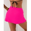 image:imageRoseSeek Womens Starfish Split Thigh Beach Skirt Skinny Vacation Bathing Suit Cover Up Skirts with CharmHot Pink