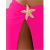 image:imageRoseSeek Womens Starfish Split Thigh Beach Skirt Skinny Vacation Bathing Suit Cover Up Skirts with CharmHot Pink