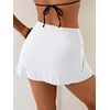 image:imageRoseSeek Womens Starfish Split Thigh Beach Skirt Skinny Vacation Bathing Suit Cover Up Skirts with CharmWhite