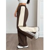 image:imageRoseSeek Womens Striped Side Streetwear Pants Wide Leg Button Front Casual TrousersMulticolor