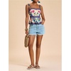 image:imageRoseSeek Womens Summer Floral Going Out Peplum Top Sleeveless Spaghetti Strap Cami TopsMulticolor