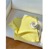 image:imageRoseSeek Womens Textured Tops Crew Neck Short Sleeve T Shirts Casual Summer TopsYellow