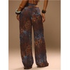 image:imageRoseSeek Womens Tie Dye Beach Cover Up Pants Drawstring Waist Wide Leg See Through Beach Pants SwimwearMulticolor