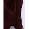 image:imageRoseSeek Womens Tie Side Wrap Camisole Tops Spaghetti Strap V Neck Elegant Blouses ShirtsBurgundy