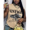 image:imageRoseSeek Womens Vintage Graphic Car Print Summer Tank Top  Crewneck Sleeveless Tops StreetwearApricot