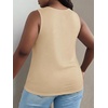 image:imageRoseSeek Womens Vintage Graphic Car Print Summer Tank Top  Crewneck Sleeveless Tops StreetwearPrint Apricot