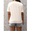 image:imageRoseSeek Womens Vintage Graphic Tees Crew Neck Short Sleeve T Shirts Y2k Streetwear Summer TopsBeige