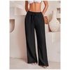 image:imageRoseSeek Womens Wide Leg Linen Pants Swimsuit Cover Ups Beach Pants Summer Vacation Outfits 2026Solid Black