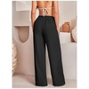 image:imageRoseSeek Womens Wide Leg Linen Pants Swimsuit Cover Ups Beach Pants Summer Vacation Outfits 2026Solid Black