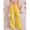 image:imageRoseSeek Womens Wide Leg Linen Pants Swimsuit Cover Ups Beach Pants Summer Vacation Outfits 2026Yellow