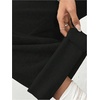 image:imageRoseSeek Womens Wide Leg Sweatpants Drawstring Waist Baggy Cargo Pants Casual Trousers with PocketsBlack