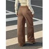 image:imageRoseSeek Womens Y2K Camo Maple Leaf Print Sweatpants Baggy Hip Pop Elastic Waist Long Pants StreetwearCoffee Brown