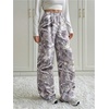 image:imageRoseSeek Womens Y2K Camo Maple Leaf Print Sweatpants Baggy Hip Pop Elastic Waist Long Pants StreetwearGrey Camo