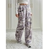 image:imageRoseSeek Womens Y2K Camo Maple Leaf Print Sweatpants Baggy Hip Pop Elastic Waist Long Pants StreetwearGrey Camo