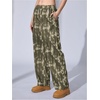 image:imageRoseSeek Womens Y2K Camo Maple Leaf Print Sweatpants Baggy Hip Pop Elastic Waist Long Pants StreetwearMix Green