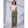 image:imageRoseSeek Womens Y2K Camo Maple Leaf Print Sweatpants Baggy Hip Pop Elastic Waist Long Pants StreetwearMix Green
