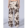 image:imageRoseSeek Womens Y2K Camo Maple Leaf Print Sweatpants Baggy Hip Pop Elastic Waist Long Pants StreetwearMulticolor Brown