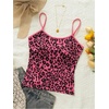 image:imageRoseSeek Womens Y2K Cheetah Leopard Beach Print Slim Fit Camisole Tank Tops Spaghetti Strap Summer Going Out TopsHot Pink