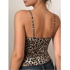 image:imageRoseSeek Womens Y2K Cheetah Leopard Beach Print Slim Fit Camisole Tank Tops Spaghetti Strap Summer Going Out TopsMulti Brown