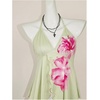 image:imageRoseSeek Womens Y2K Paisley Floral Halter Tops Summer Going Out Sleeveless Low Cut Ruffle Hem Flowy Tank TopMulticolor Beige