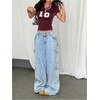 image:imageRoseSeek Womens Y2K Sporty Jersey Shirts V Neck Sleeve Tight Cropped Tees Street Graphic Summer TopBurgundy