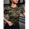 image:imageRoseSeek Womens Y2k Camo Maple Leaf Print Crop T Shirts Crew Neck Short Sleeve Slim Fit Tops Grunge Going OutGreen