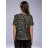 image:imageRoseSeek Womens Y2k Cheetah Print Top Leopard Print Tops Short Sleeve Loose Basic Animal Print Summer T ShirtMulticolor Grey