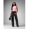 image:imageRoseSeek Womens Y2k Grommet Ribbed Knit Tank Top Mock Neck Sleeveless Summer Crop TopsPink