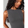 image:imageRoseSeek Womens Y2k Grommet Ribbed Knit Tank Top Mock Neck Sleeveless Summer Crop TopsPure Black