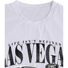 image:imageWomens Graphic Letter Tee Crew Neck Drop Shoulder Trendy Summer T Shirt Short Sleeve Vintage TopCar White
