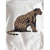 image:imageWomens Graphic Letter Tee Crew Neck Drop Shoulder Trendy Summer T Shirt Short Sleeve Vintage TopCheetah White