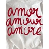 image:imageWomens Graphic Letter Tee Crew Neck Drop Shoulder Trendy Summer T Shirt Short Sleeve Vintage TopWhite Red