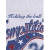 image:imageWomens Graphic Letter Tee Crew Neck Drop Shoulder Trendy Summer T Shirt Short Sleeve Vintage TopWhite and Letter Blue