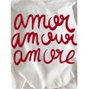 image:imageWomens Graphic Letter Tee Crew Neck Drop Shoulder Trendy Summer T Shirt Short Sleeve Vintage TopWhite and Red