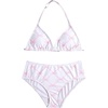 image:imageRoseSeek Girls 2 Piece Graphic Starfish Bathing Suit Halter Triangle Swimsuit Cute Beachwear Bikini SetsPlaid Pink