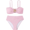 image:imageRoseSeek Girls 2 Piece Padded Bathing Suit Wireless Starfish Swimsuit Spaghetti Strap Vacation Beachwear SetLight Pink Print