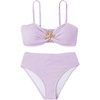 image:imageRoseSeek Girls 2 Piece Padded Bathing Suit Wireless Starfish Swimsuit Spaghetti Strap Vacation Beachwear SetMauve Purple