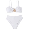 image:imageRoseSeek Girls 2 Piece Padded Bathing Suit Wireless Starfish Swimsuit Spaghetti Strap Vacation Beachwear SetWhite