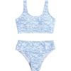 image:imageRoseSeek Girls 2 Piece Striped Bowknot Swimsuit Set Wireless Cute Bathing Suit Summer Beachwear Bikini SetsBlue