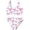 Bow Pink and White