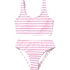 Striped Pink and White