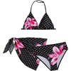 Dots Floral Black