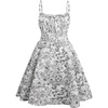 White Black Floral