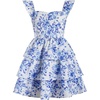 Blue White Floral