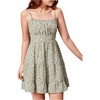image:imageRoseSeek Girls Summer Dress Floral Ruffle Hem Spaghetti Strap Ruched Bust Cami Short Dress SundressGreen