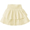 image:imageRoseSeek Girls Tiered Layer Shirred Boho Smocked Skirts Casual Cute High Waisted Pleated Ruffle Flowy Elastic SkirtsApricot