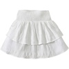 image:imageRoseSeek Girls Tiered Layer Shirred Boho Smocked Skirts Casual Cute High Waisted Pleated Ruffle Flowy Elastic SkirtsWhite