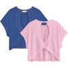 Light Pink and Deep Blue