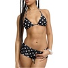 image:imageRoseSeek Womens 2 Piece Boyshort Gingham Bikini Sets Swim Shorts Halter Y2K Striped Bathing Suit SwimsuitBlack