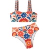 image:imageRoseSeek Womens 2 Piece High Waisted Bikini Sets Graphic Wireless Bathing Suit Padded Beach SwimsuitsMulticolor
